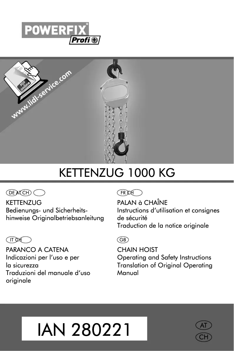 Página 1 del manual Manual de usuario Powerfix IAN 280221