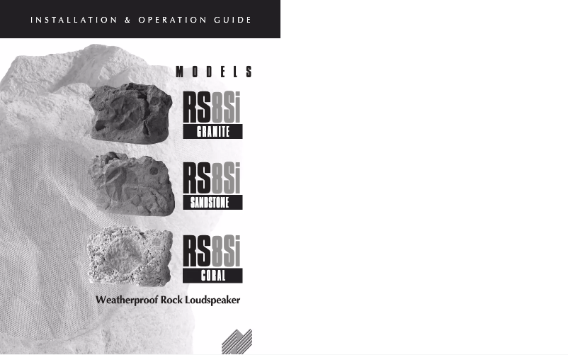 Image de la première page du manuel de l'appareil RS8Si