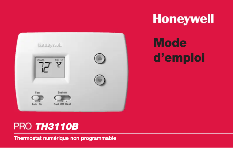 Image de la première page du manuel de l'appareil TH3110B