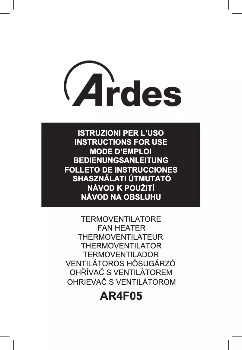 Página 1 del manual Manual de usuario Ardes Tepo Double