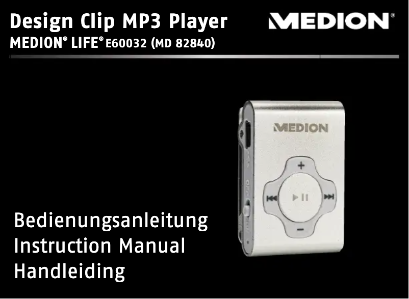 Page n°1 - Manuel utilisateur Medion LIFE E60032 (MD 82840)