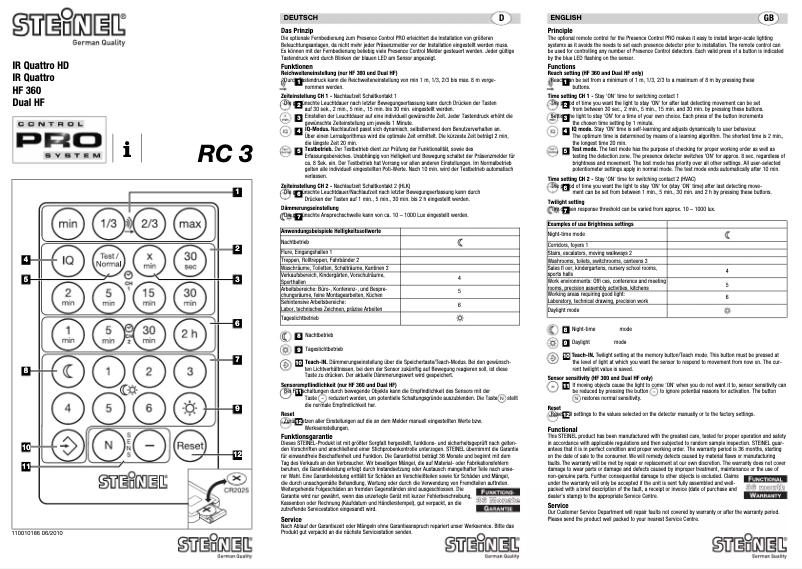 Page 1 de la notice Manuel utilisateur Steinel ST 387