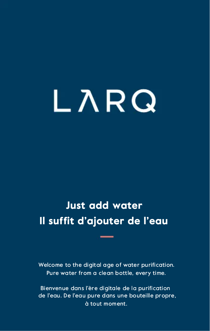 Image de la première page du manuel de l'appareil Bottle Movement