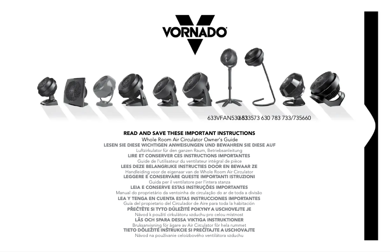 Página 1 del manual Manual de usuario Vornado 533