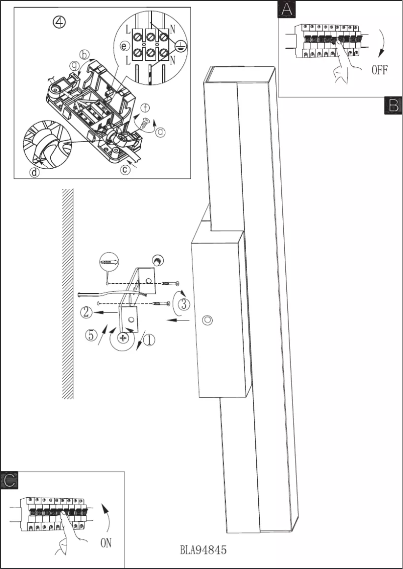 Page n°1 - Manuel utilisateur Eglo Acate