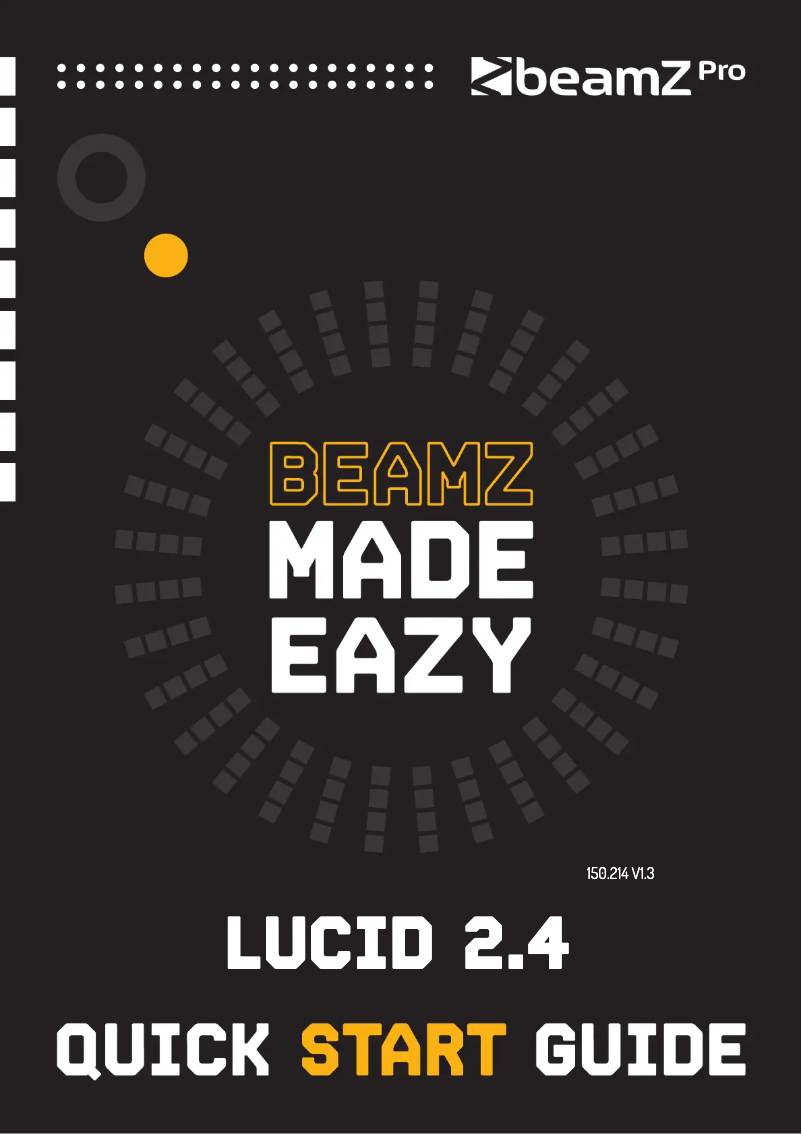 Page n°1 - Guide de démarrage rapide BeamZ LUCID 2.4