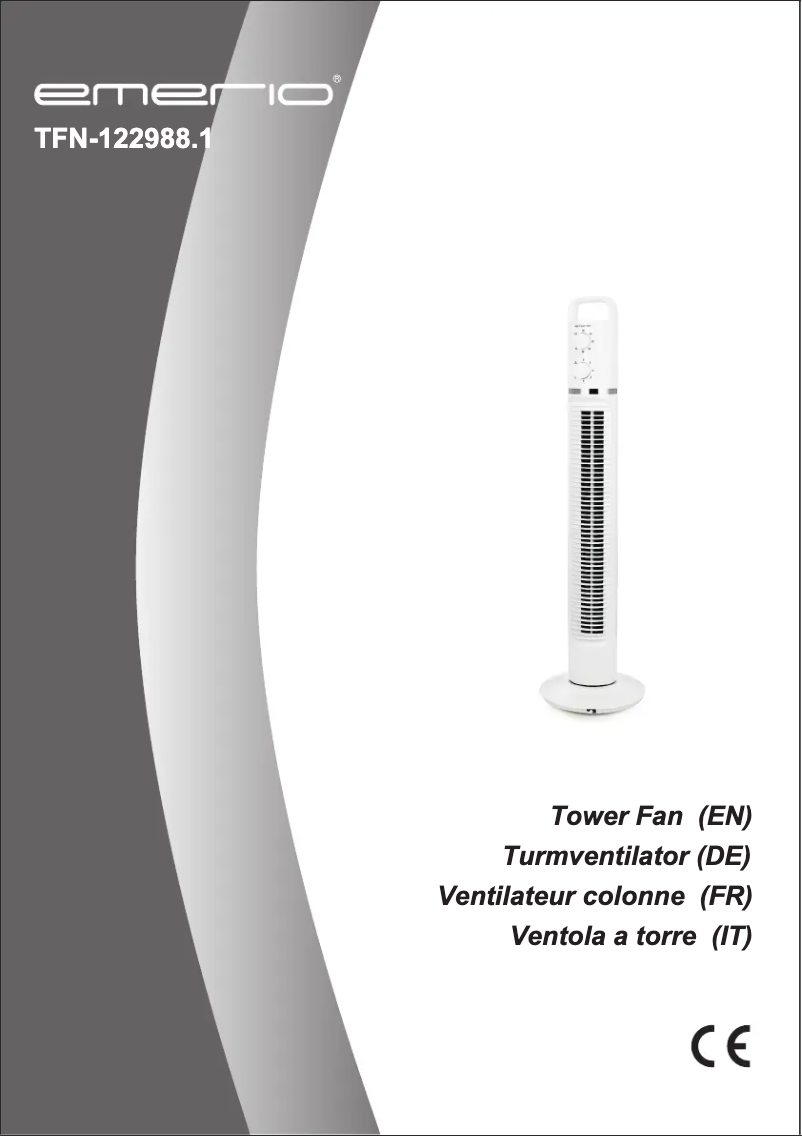 Page 1 de la notice Manuel utilisateur Emerio TFN-122988.1