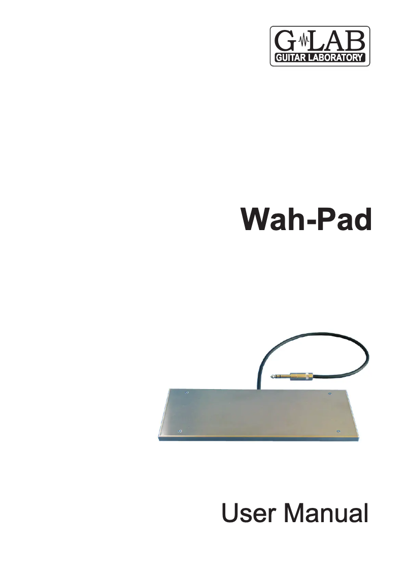 Image de la première page du manuel de l'appareil Wah Pad