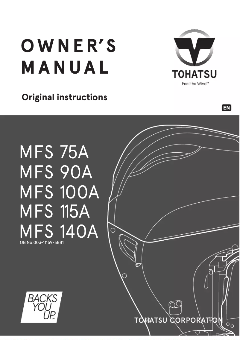 Página 1 del manual Manual de usuario Tohatsu MFS90A