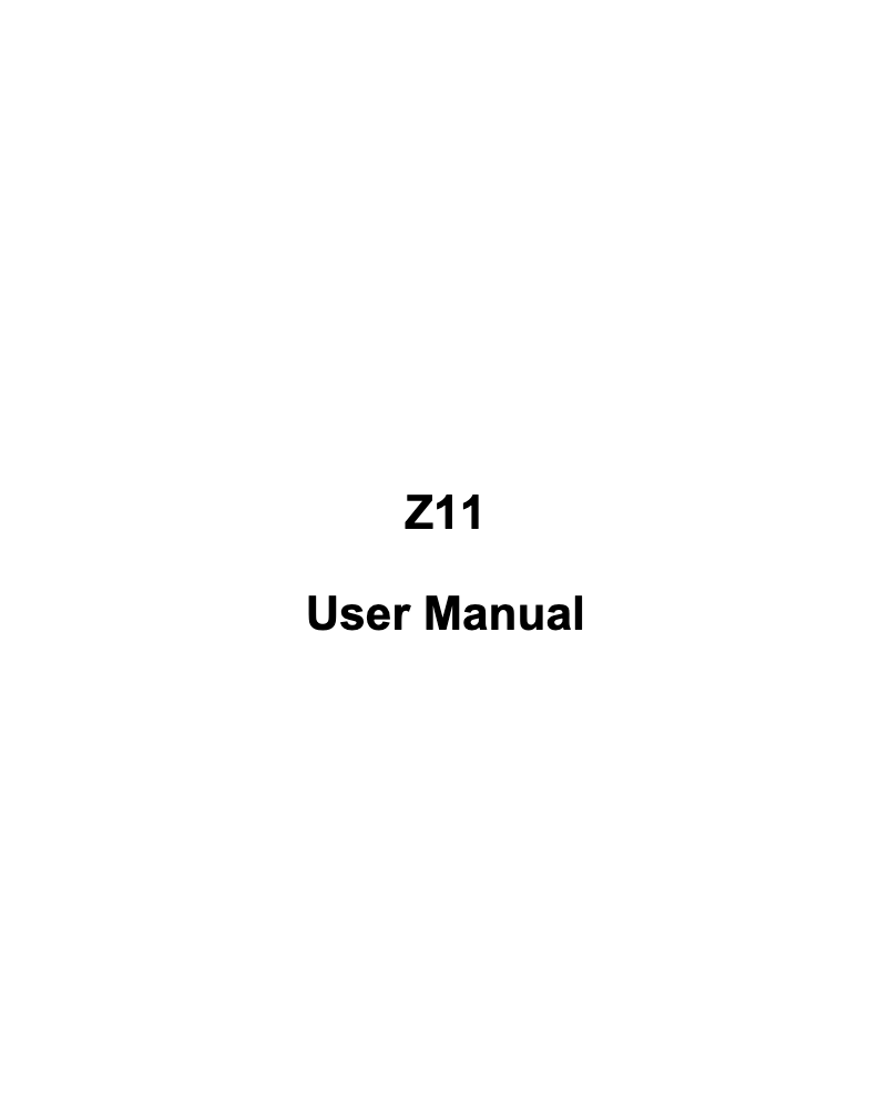 Page n°1 - Manuel utilisateur ZTE Nubia Z11