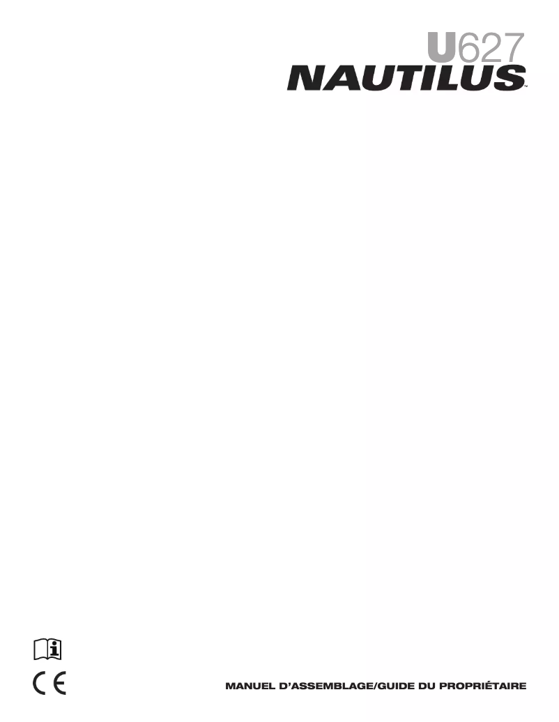 Page 1 de la notice Manuel utilisateur Nautilus U627