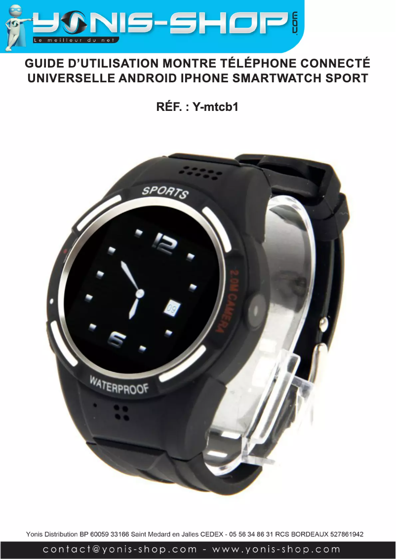 Image de la première page du manuel de l'appareil Y-MTCB1