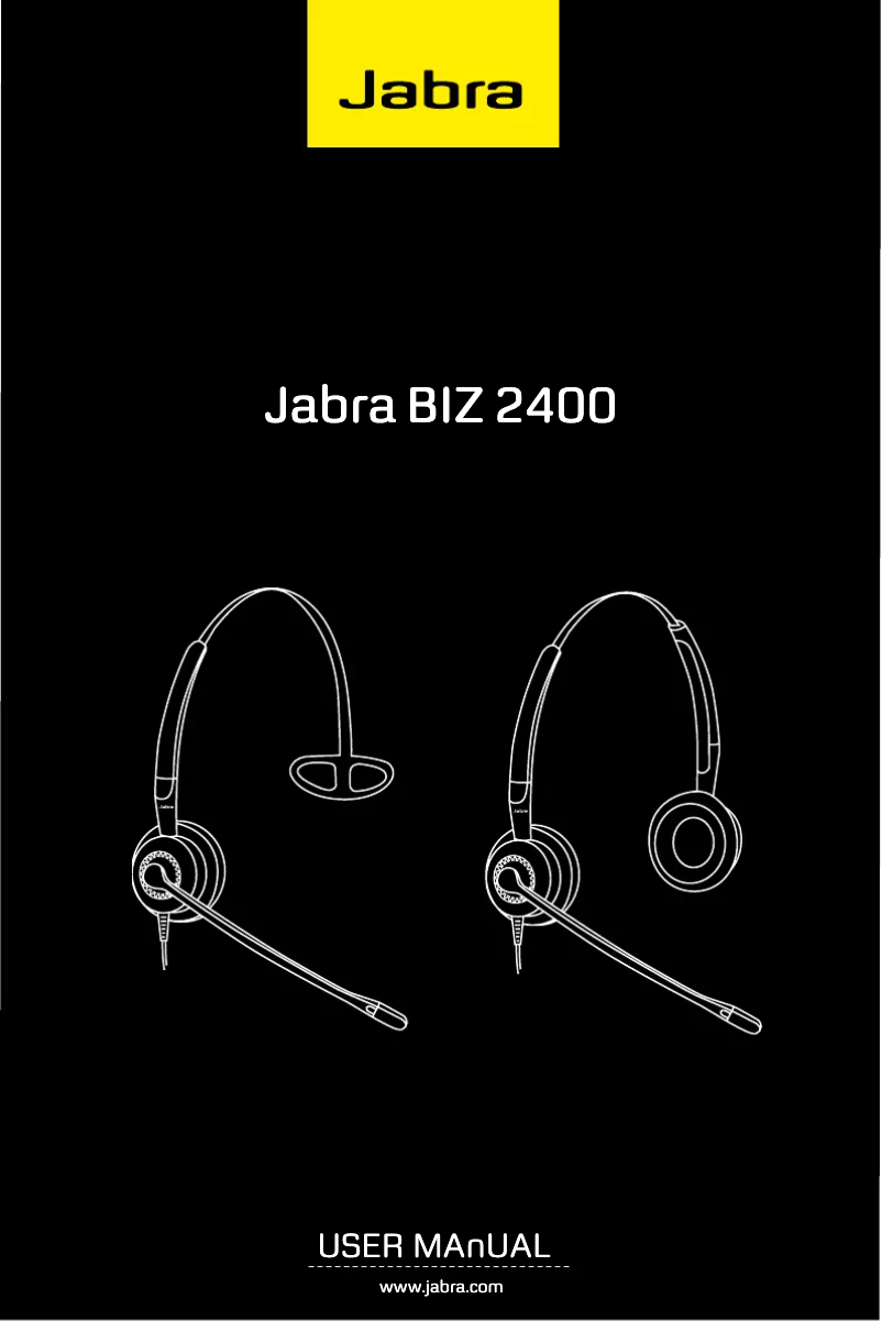 Page 1 de la notice Manuel utilisateur Jabra BIZ 2400 II QD