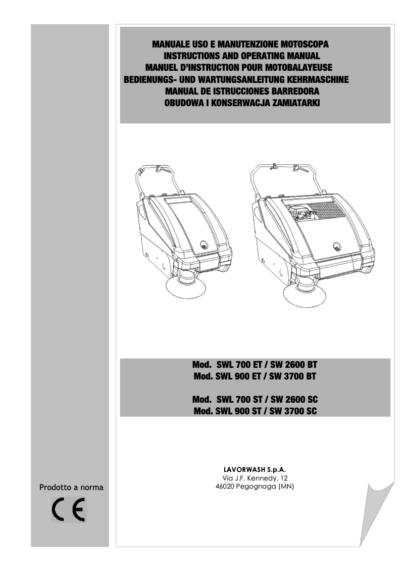 Image de la première page du manuel de l'appareil SWL900ET