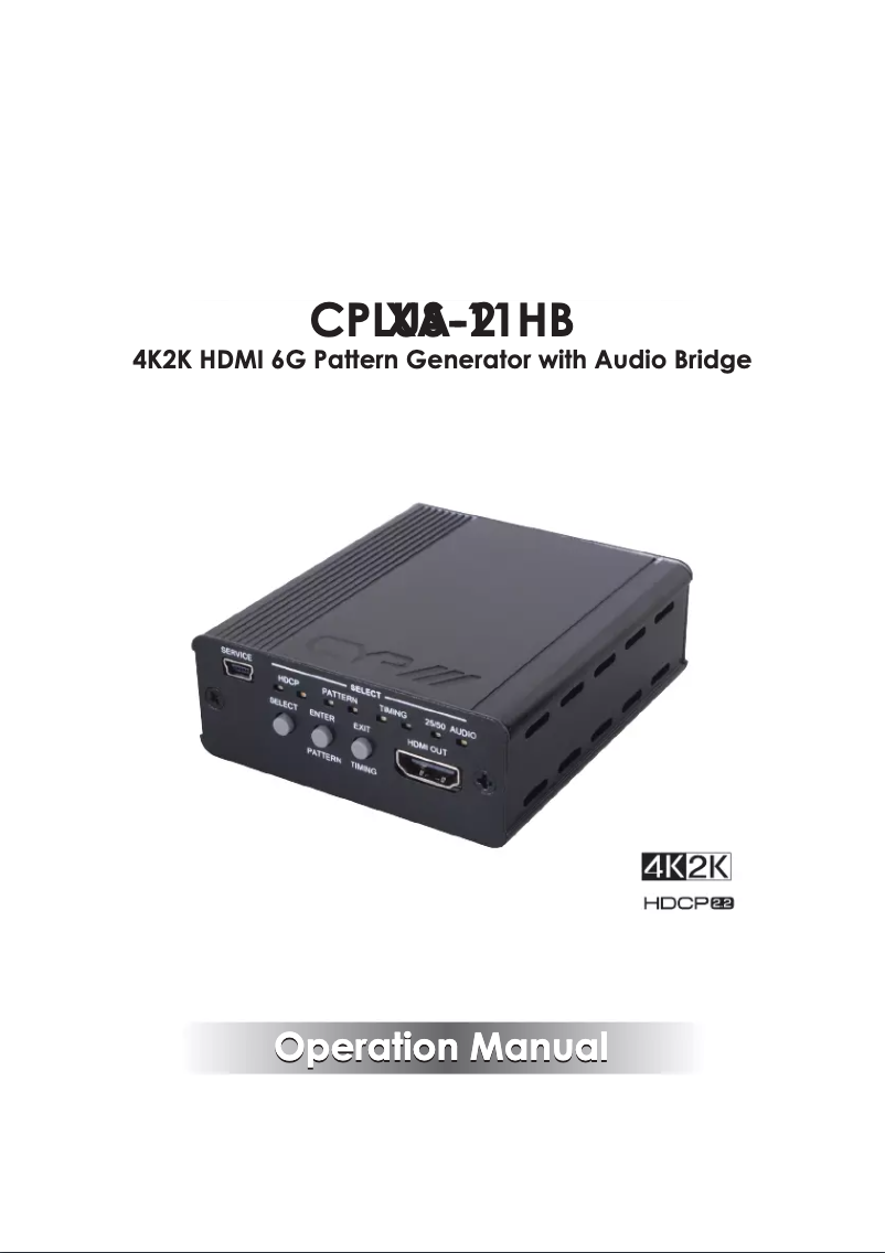 Page 1 de la notice Manuel utilisateur CYP XA-2