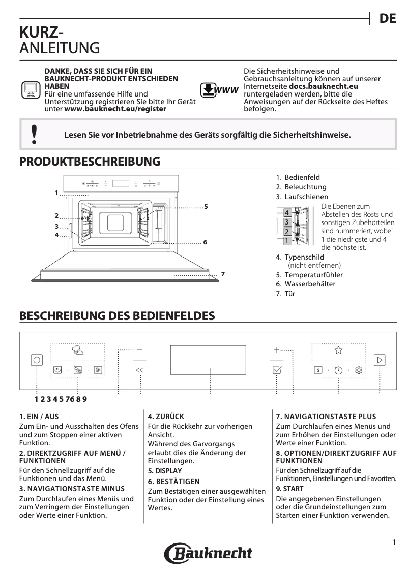Image de la première page du manuel de l'appareil ECSK7 CT845 PT