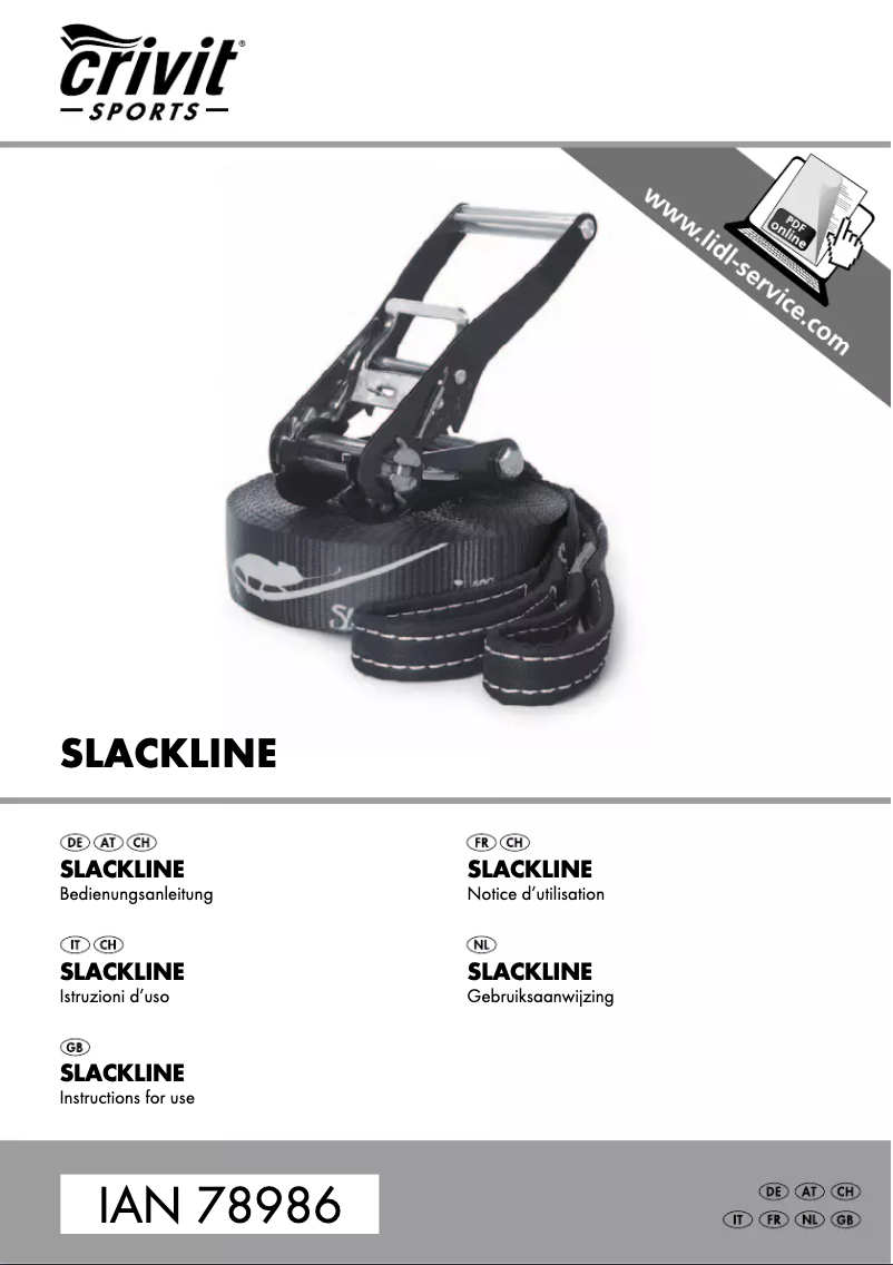 Image de la première page du manuel de l'appareil IAN 78986