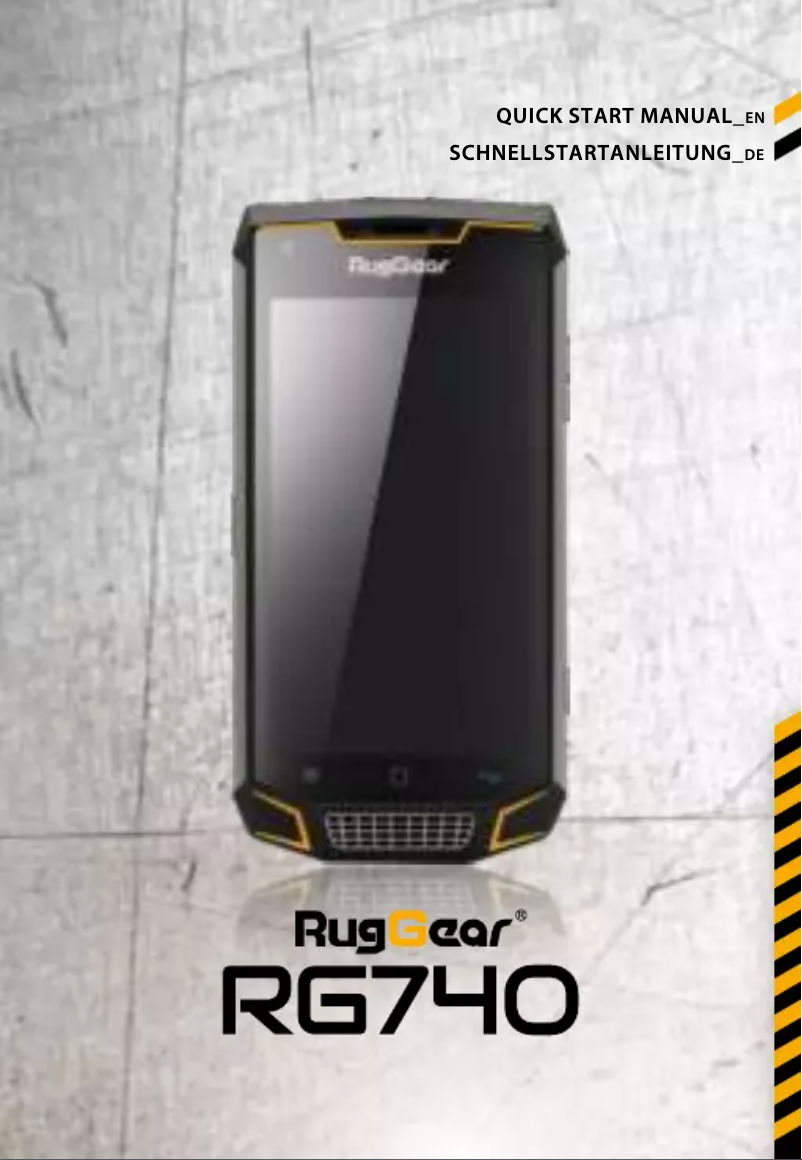 Image de la première page du manuel de l'appareil RG740