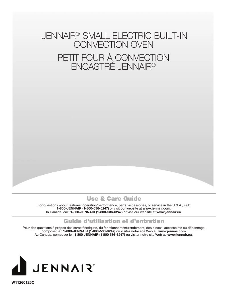 Page n°1 - Manuel utilisateur Jenn-Air JJW2424HL