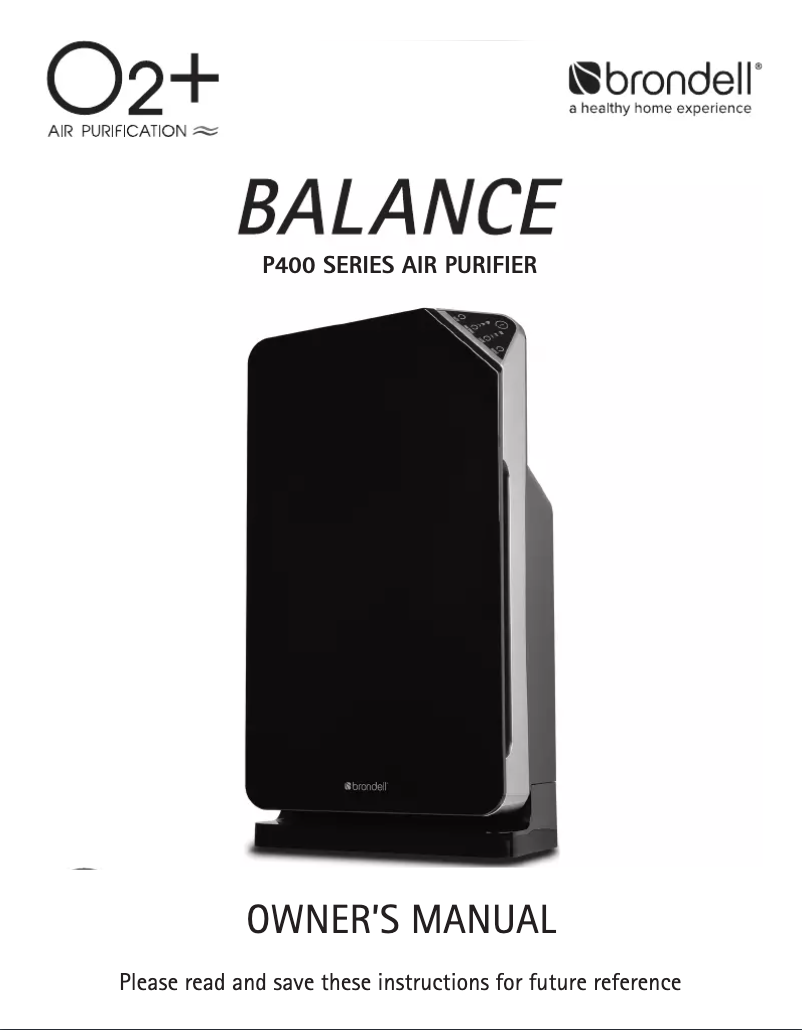Page n°1 - Manuel utilisateur Brondell Balance P400