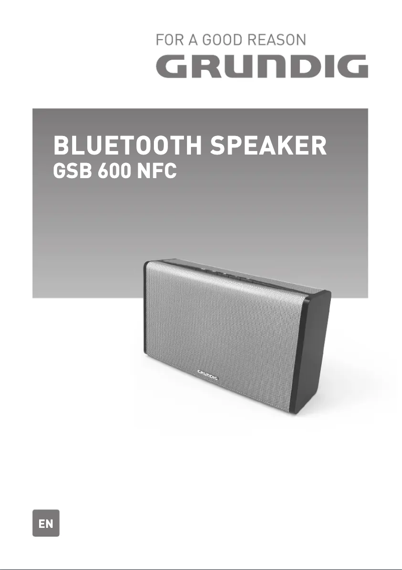 Page 1 de la notice Manuel utilisateur Grundig GSB 600 NFC