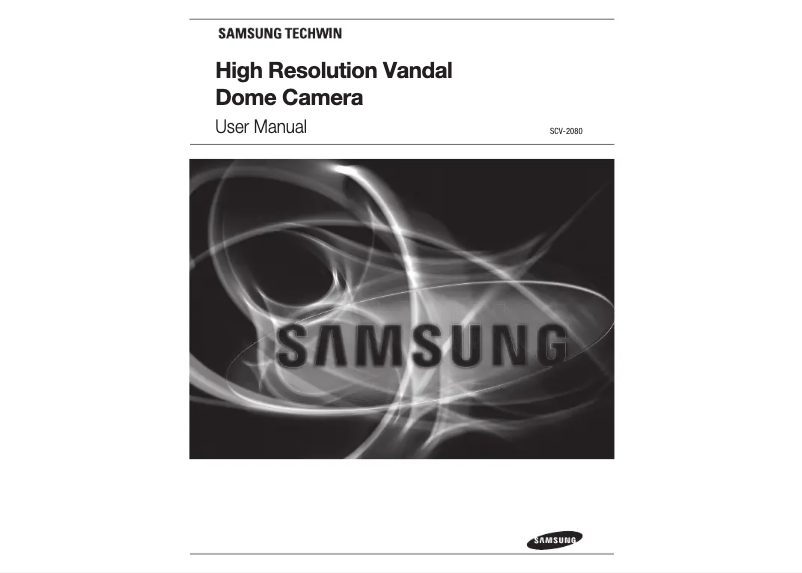 Page 1 de la notice Manuel utilisateur Samsung SCV-2080