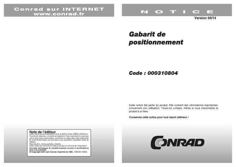 Page n°1 - Manuel utilisateur Analogis Just1 Alignment