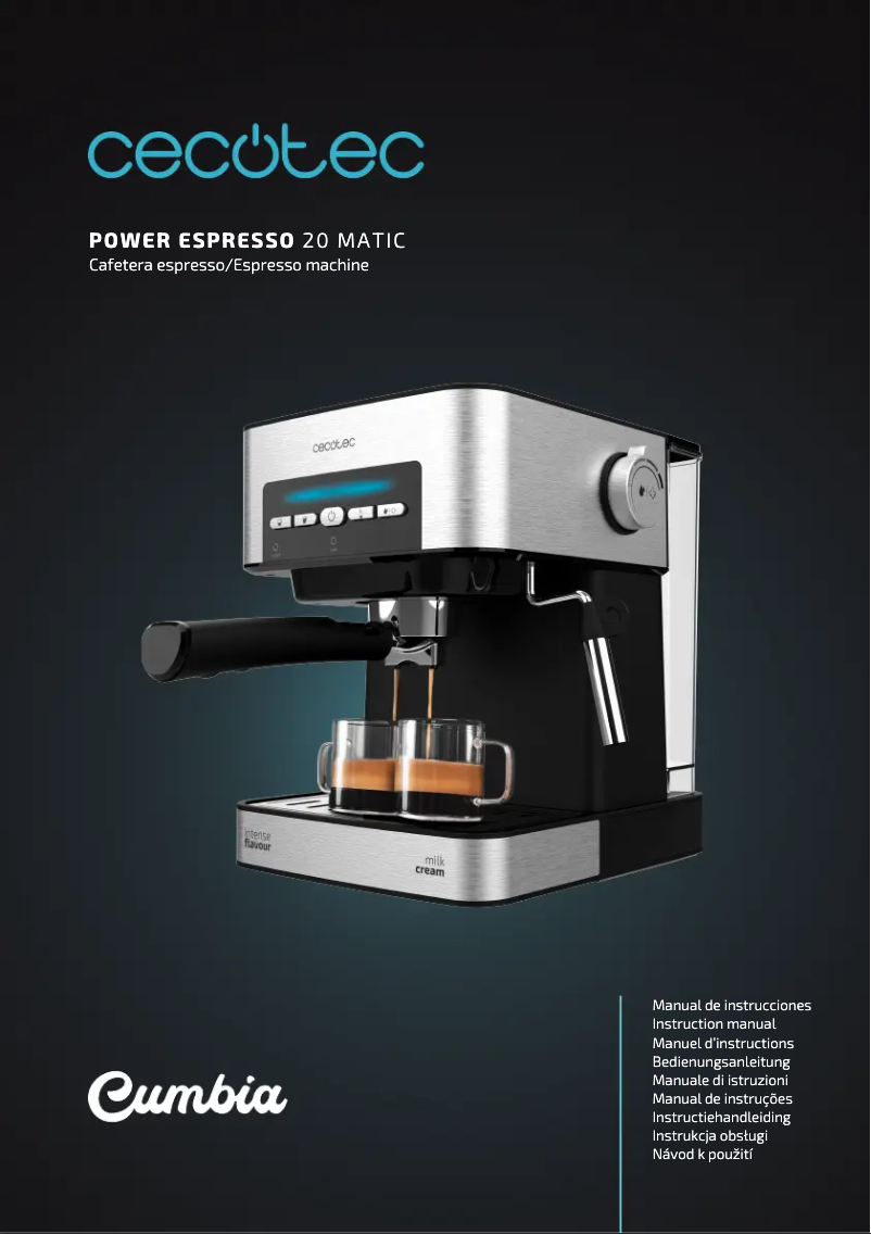 Page n°1 - Manuel utilisateur Cecotec Power Espresso 20 Matic