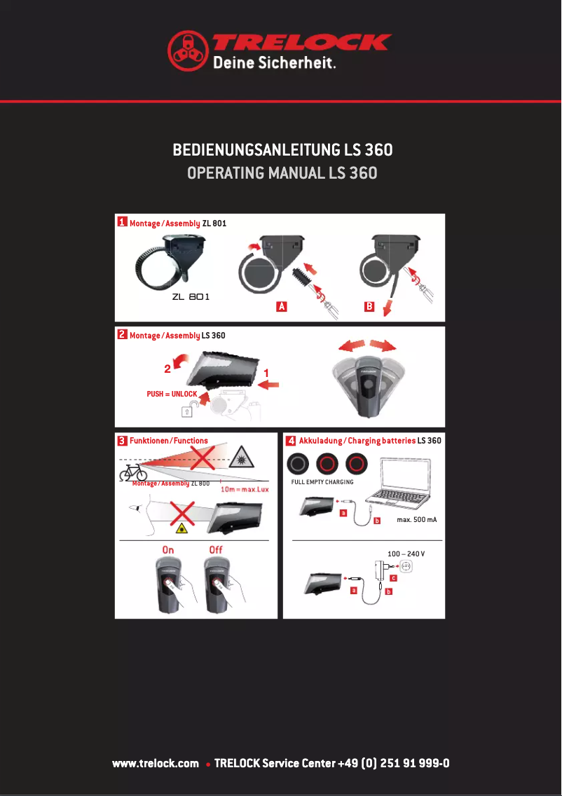 Image de la première page du manuel de l'appareil LS 360