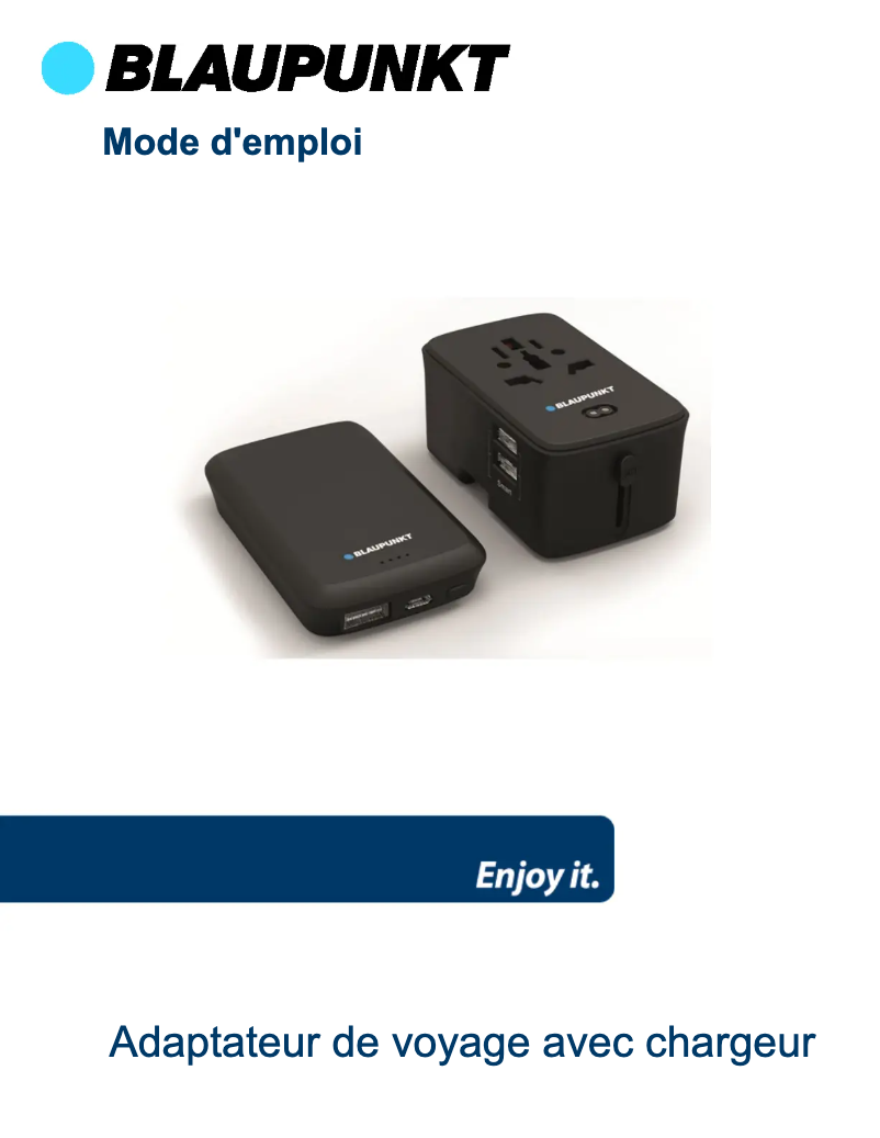 Page 1 de la notice Manuel utilisateur Blaupunkt BLP7030