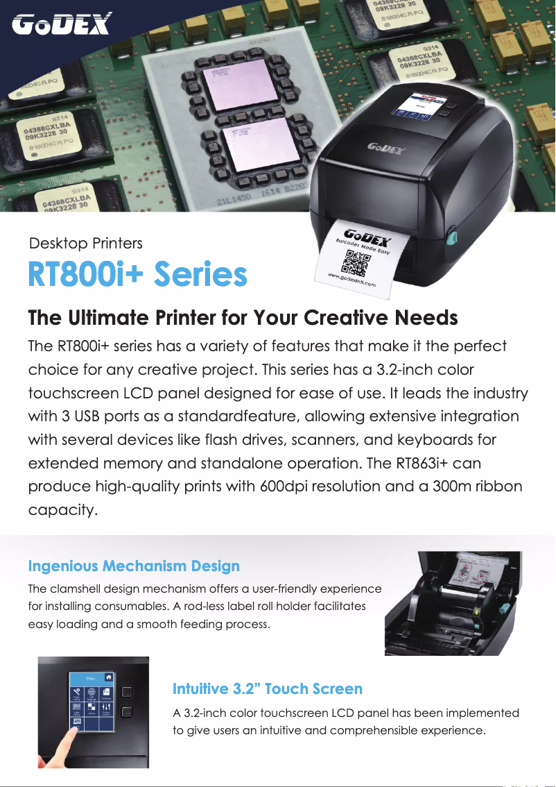 Page n°1 - Brochure Godex RT823i+