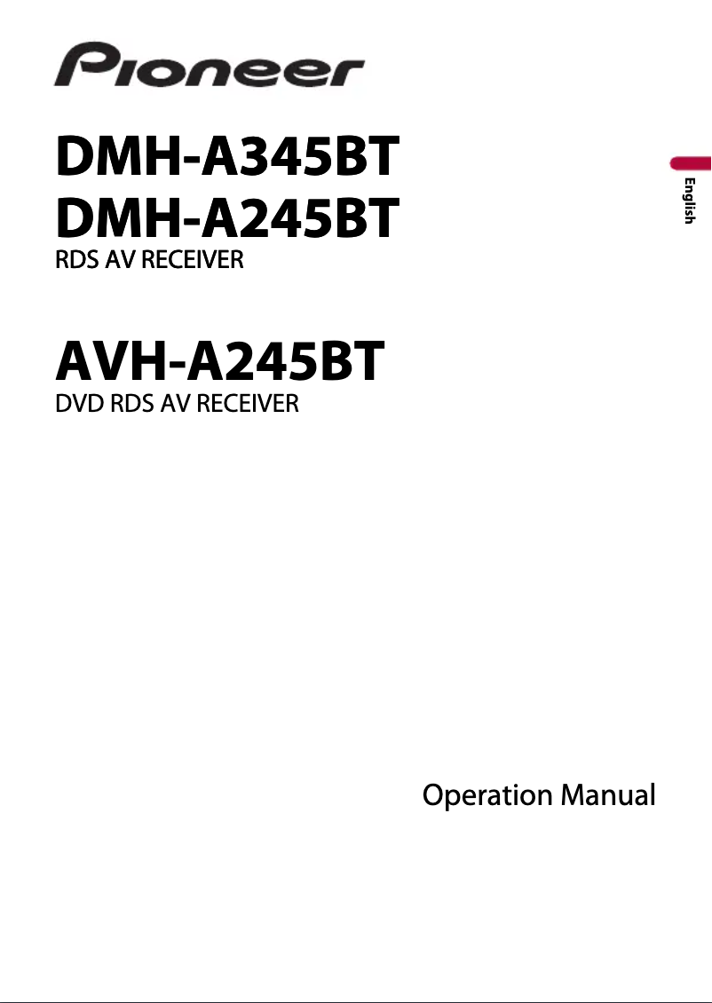 Image de la première page du manuel de l'appareil DMH-A245BT