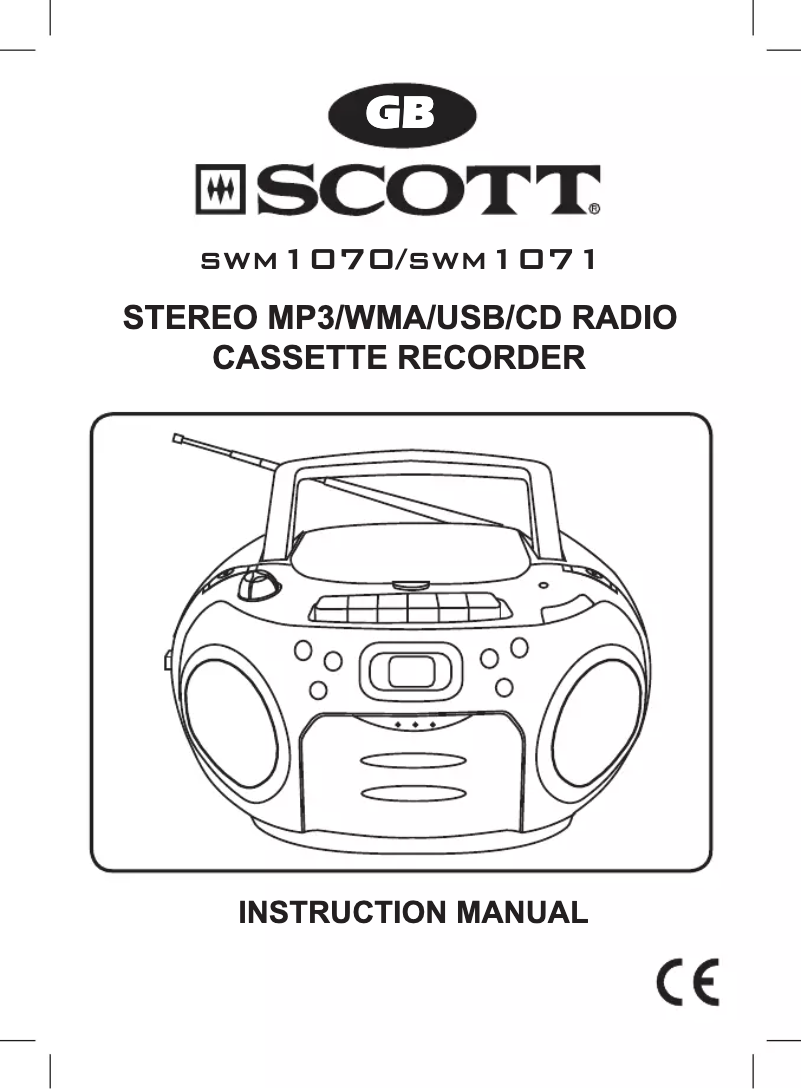 Page 1 de la notice Manuel utilisateur Scott SW M1070 Zhen