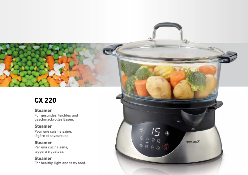 Page 1 de la notice Manuel utilisateur Turmix CX 220