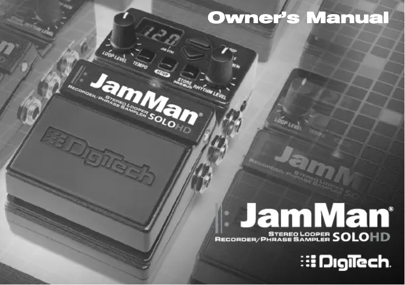 Image de la première page du manuel de l'appareil JamMan Solo HD