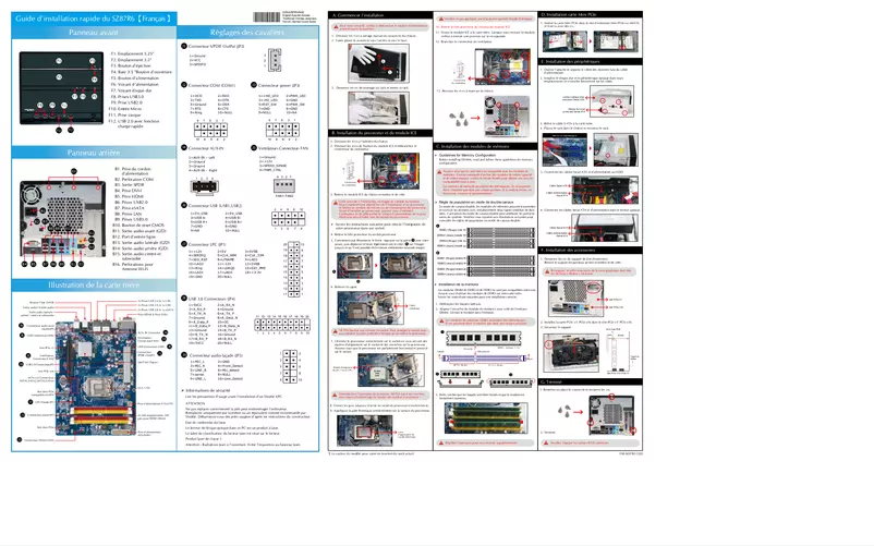 Image de la première page du manuel de l'appareil SZ87R6