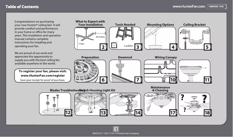 Page 1 de la notice Manuel utilisateur Hunter Morris County