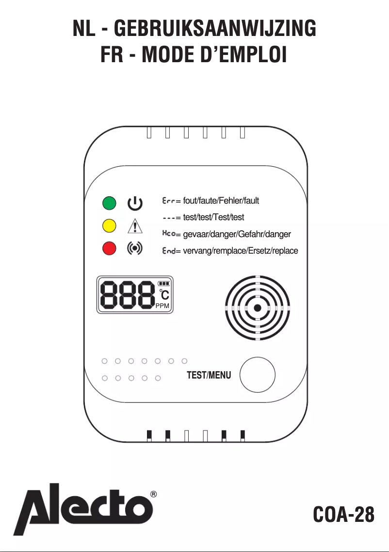 Página 1 del manual Manual de usuario Alecto SCA-02