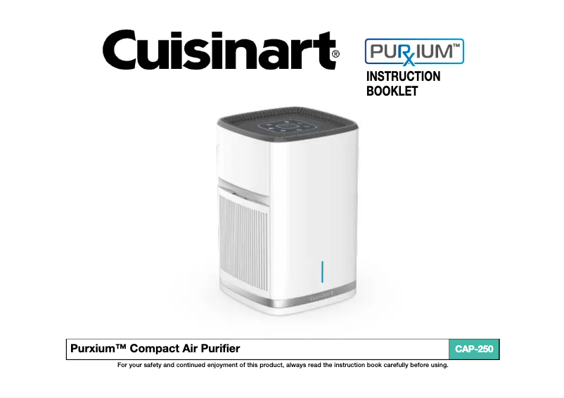 Page 1 de la notice Manuel utilisateur Cuisinart CAP-250