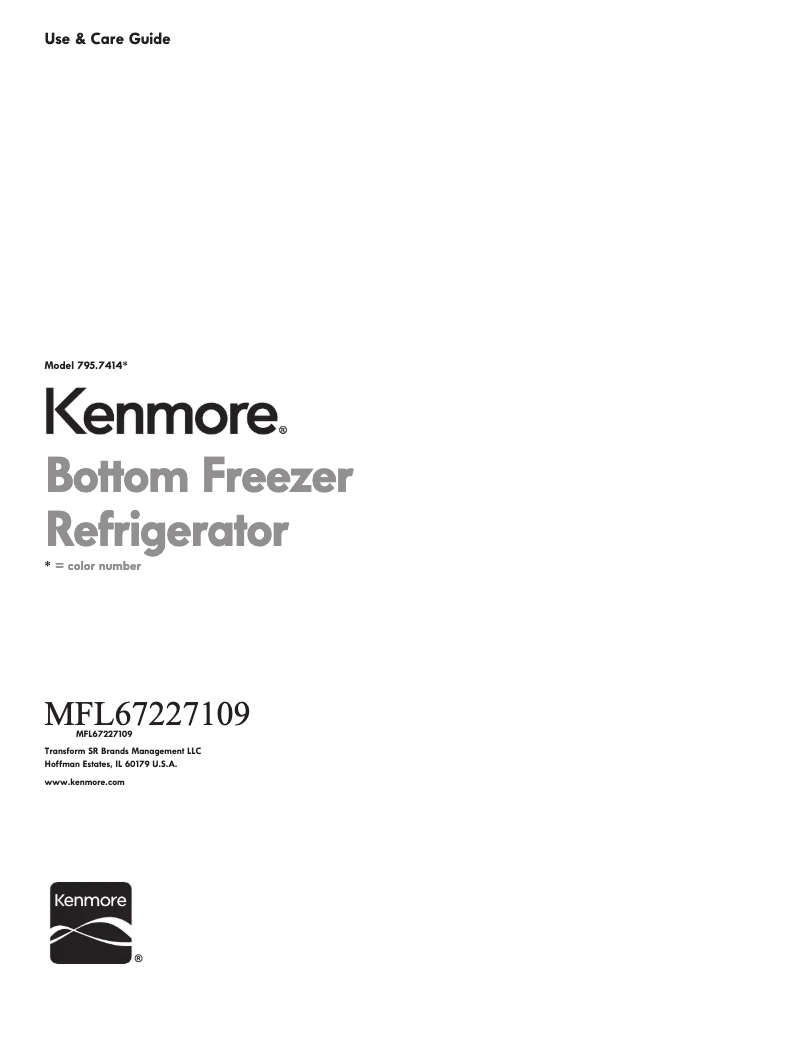 Page 1 de la notice Manuel utilisateur Kenmore 74145