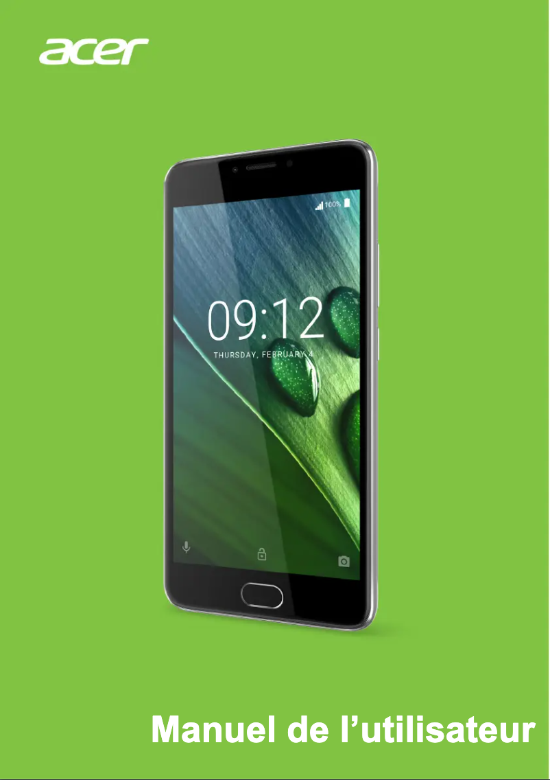 Page n°1 - Manuel utilisateur Acer Liquid Z6 Plus