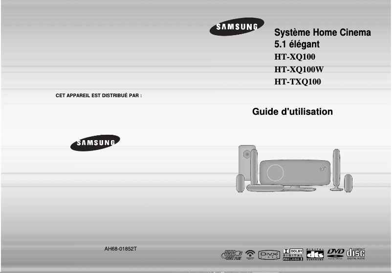 Page 1 de la notice Manuel utilisateur Samsung HT-XQ100