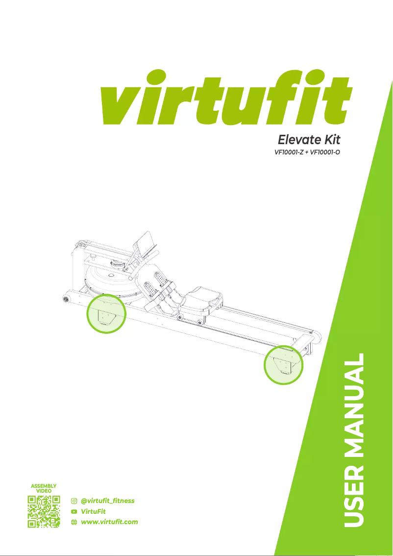 Page 1 de la notice Manuel utilisateur VirtuFit Elevate Kit
