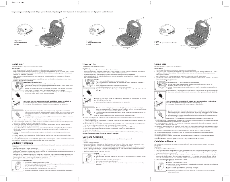 Image de la première page du manuel de l'appareil SM300