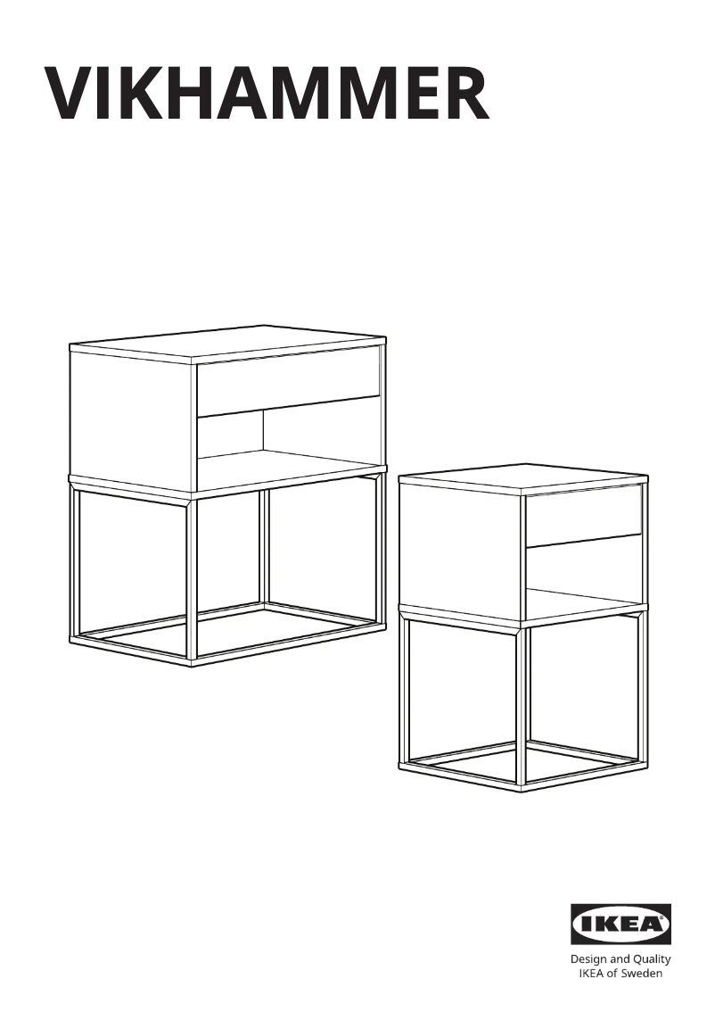 Page 1 de la notice Manuel utilisateur Ikea VIKHAMMER 005.462.32
