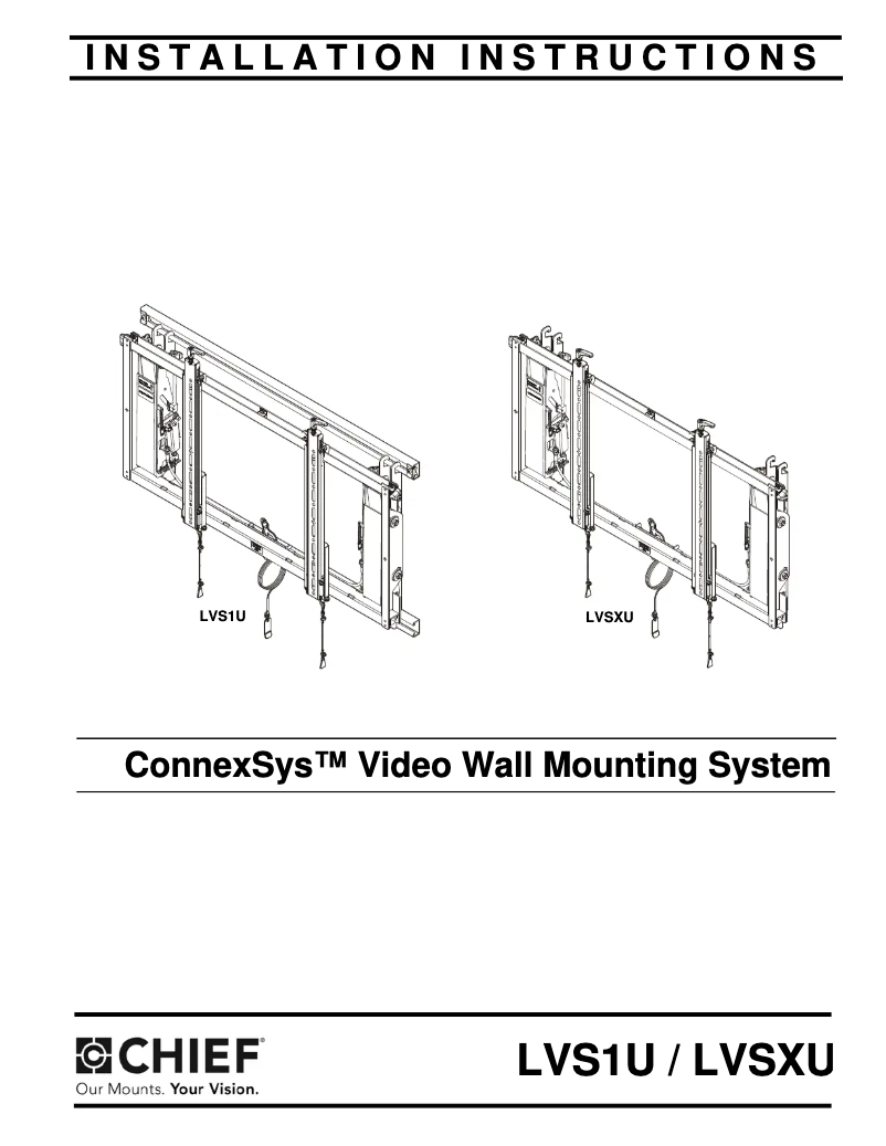 Page 1 de la notice Manuel utilisateur Chief LVSXU