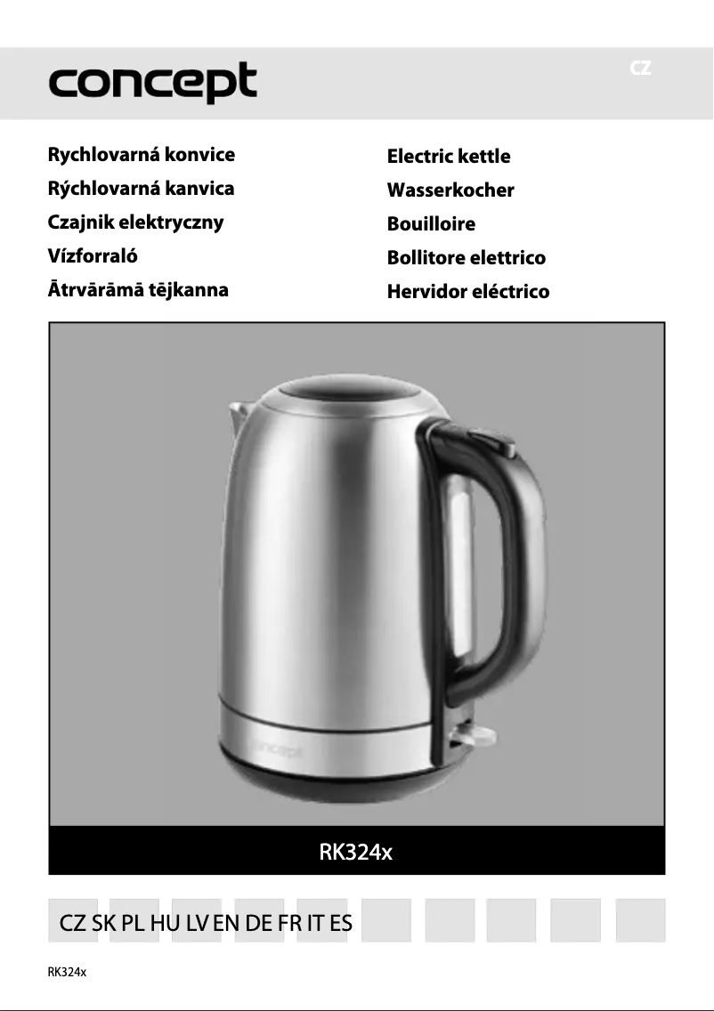 Page 1 de la notice Manuel utilisateur Concept RK3245