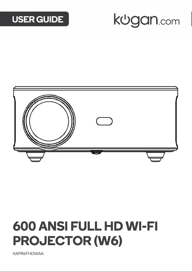 Image de la première page du manuel de l'appareil KAPR6FHDWAA