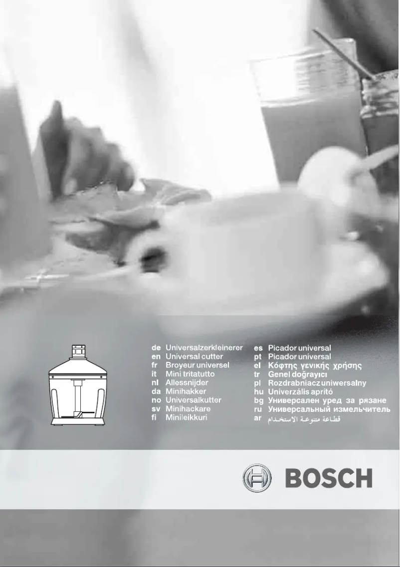 Página 1 del manual Manual de usuario Bosch MFQ3550