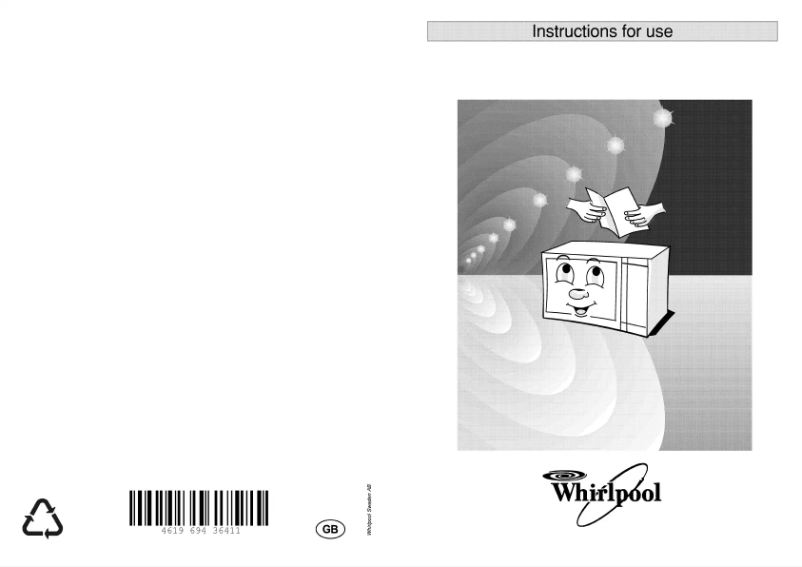 Page 1 de la notice Manuel utilisateur Whirlpool MT 744